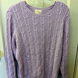 Beautiful lavender petite XL sweater with sparkles